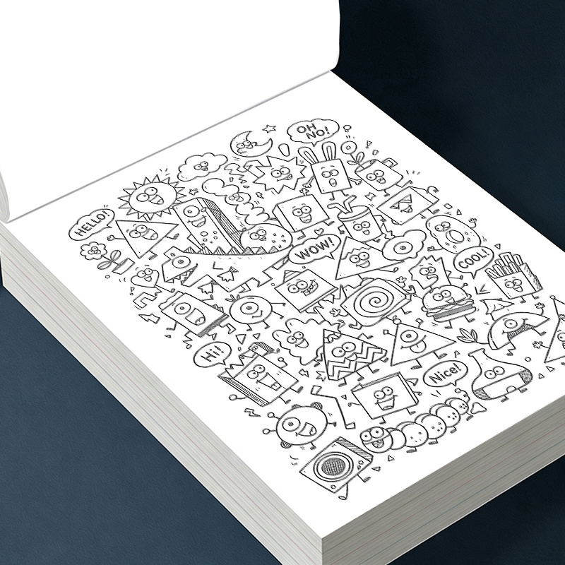 16 Pages Little Doodles Adult  - Adult Coloring Book Stress Relief ulasan dan harga