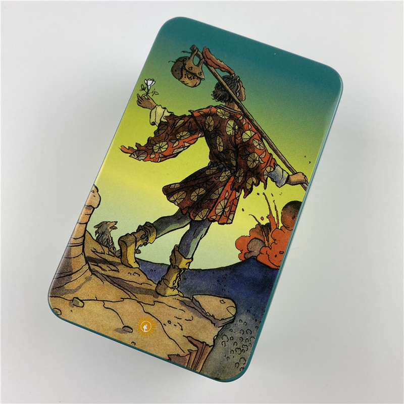 Metal Box Gilded Edition Back  - Tarot Deck With Guidebook ulasan dan harga