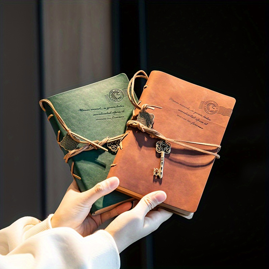 antique notebook with strap an - Vintage Leather Journal Notebook ulasan dan harga