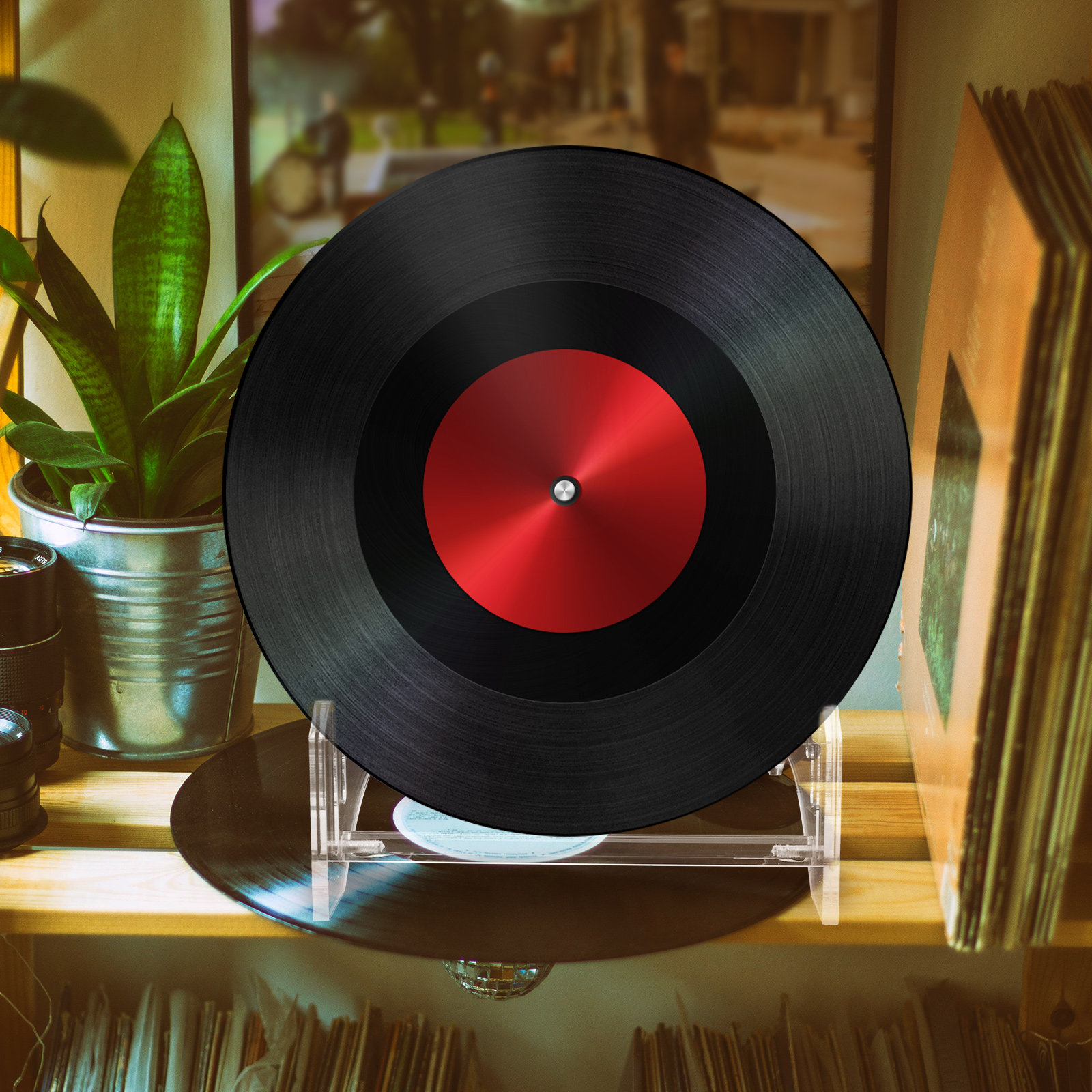 Acrylic Vinyl Record Display R - Magazines ulasan dan harga