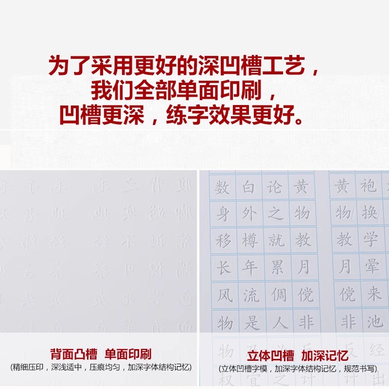 Grooved Chinese Handwriting Pr - Chinese Calligraphy Practice Book ulasan dan harga