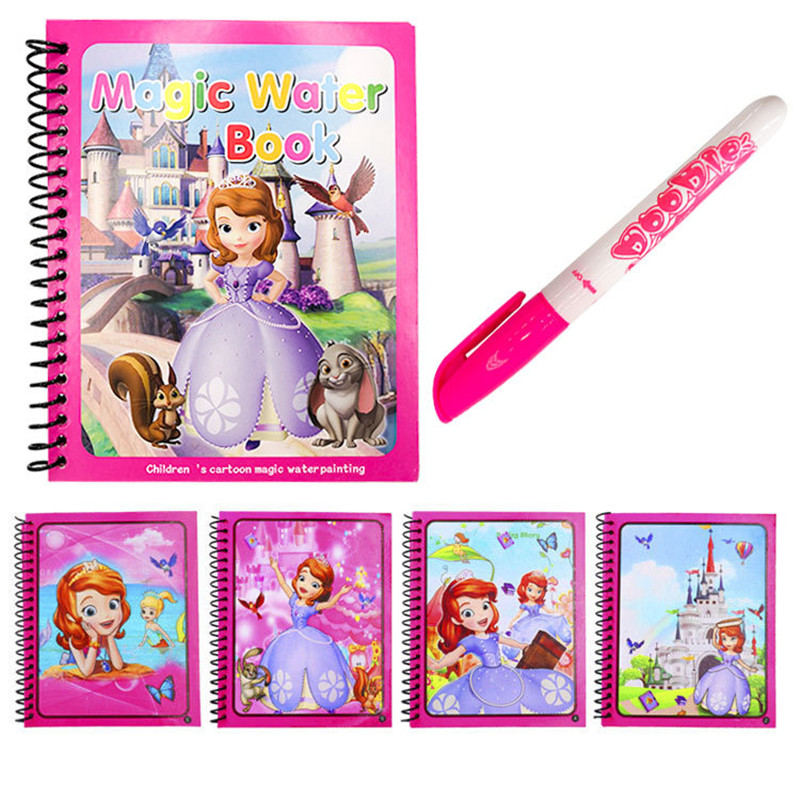 Disney Minnie Mickey water pai - Reusable Water Magic Coloring Book ulasan dan harga
