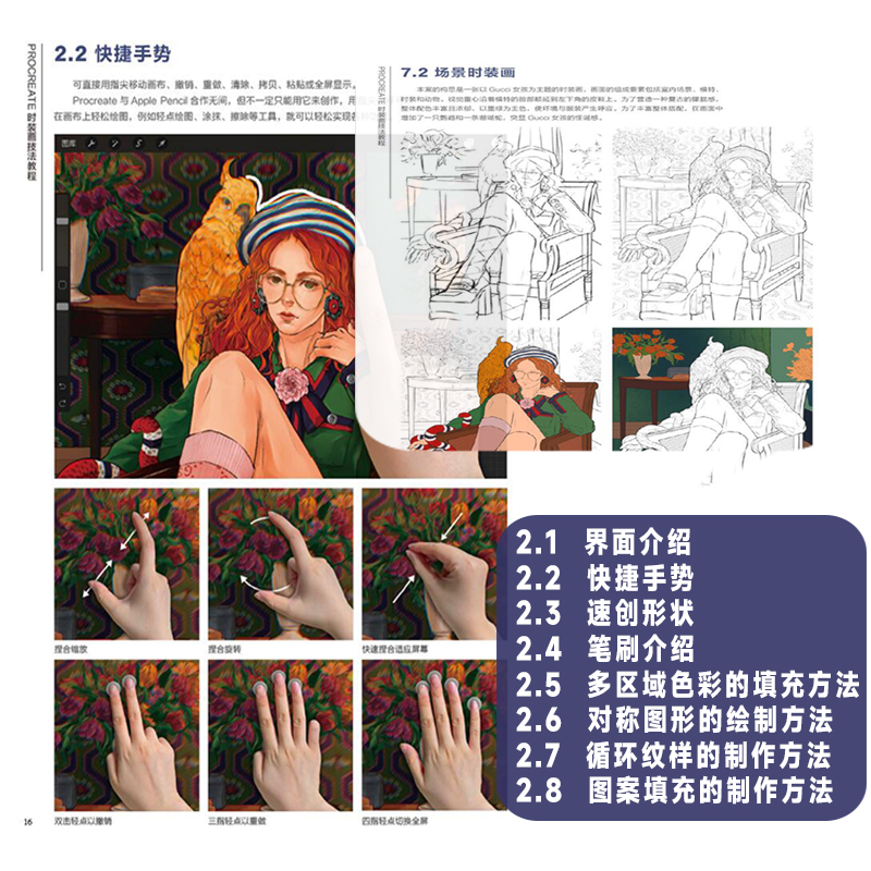 New Procreate Fashion Painting - Chinese Calligraphy Practice Book ulasan dan harga