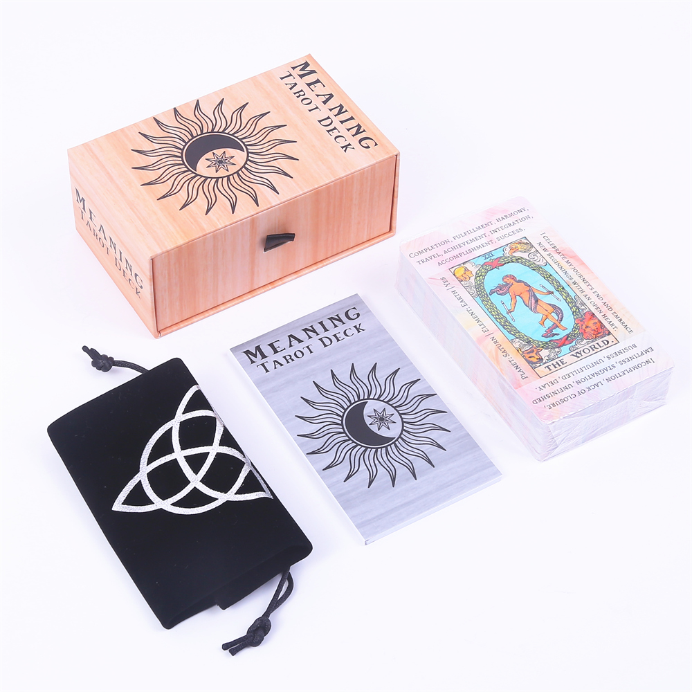 12*7cm Meaning Tarot Deck In S - Tarot Deck With Guidebook ulasan dan harga