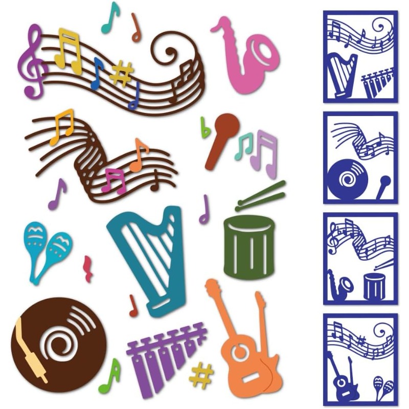 2pcs 27 Styles Musical Note Cu - Blank Sheet Music Notebook ulasan dan harga