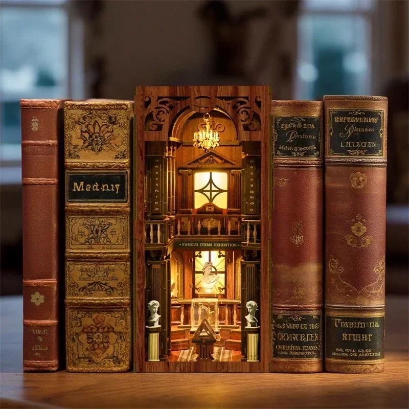 The philosophical Library Casa - Diy Wooden Book Nook Kit Shelf Insert ulasan dan harga