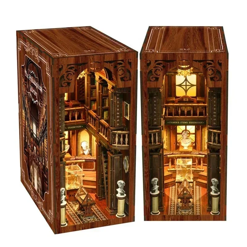 The philosophical Library Casa - Diy Wooden Book Nook Kit Shelf Insert ulasan dan harga