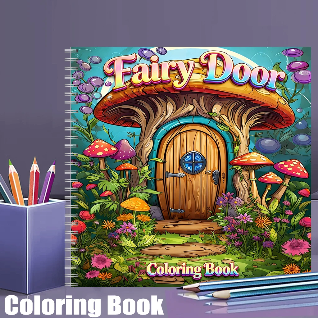 Coloring Book Fairy Door for A - Adult Coloring Book Stress Relief ulasan dan harga