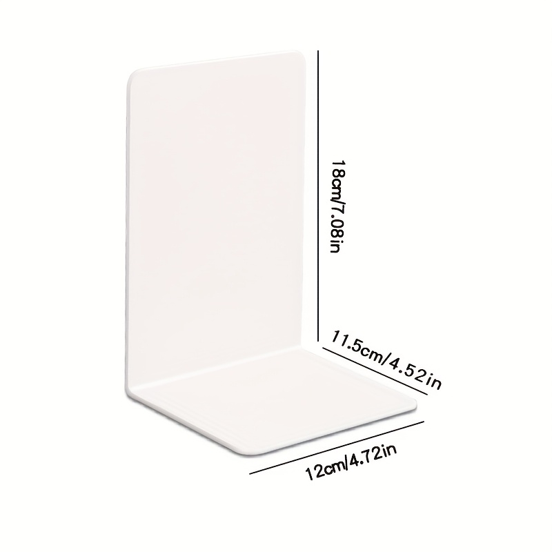 8pcs Clear Acrylic Bookends, L - Clear Acrylic Book Stand Holder ulasan dan harga
