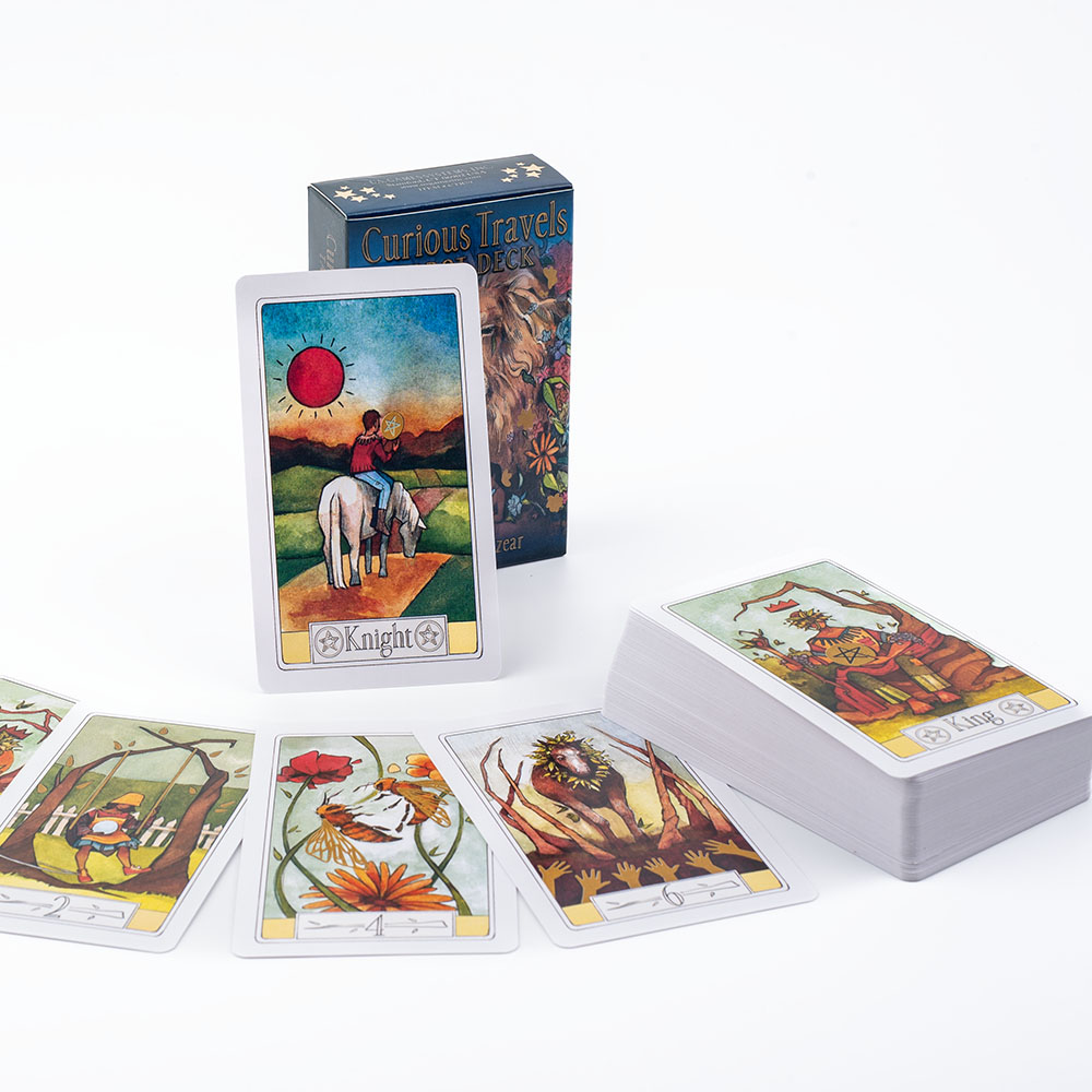 Curious Travels Tarot 10.3*6cm - Tarot Deck With Guidebook ulasan dan harga