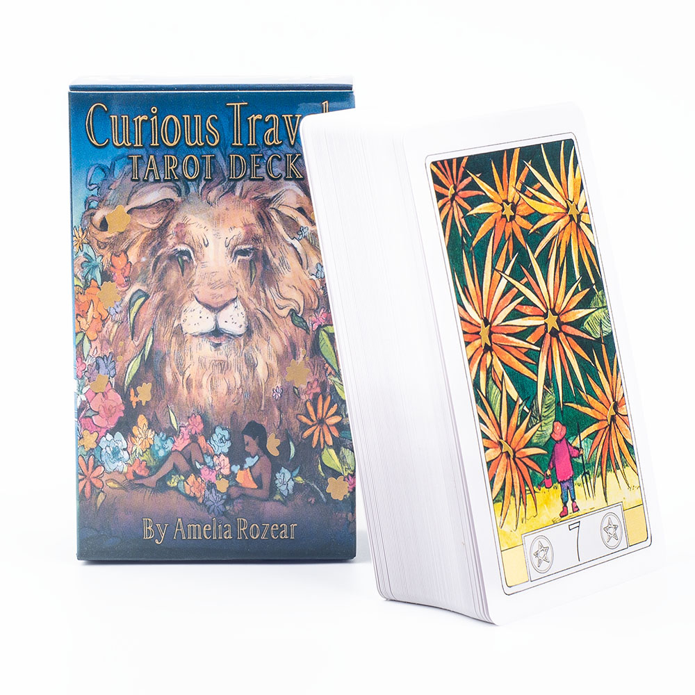 Curious Travels Tarot 10.3*6cm - Tarot Deck With Guidebook ulasan dan harga