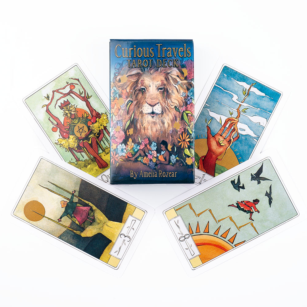 Curious Travels Tarot 10.3*6cm - Tarot Deck With Guidebook ulasan dan harga